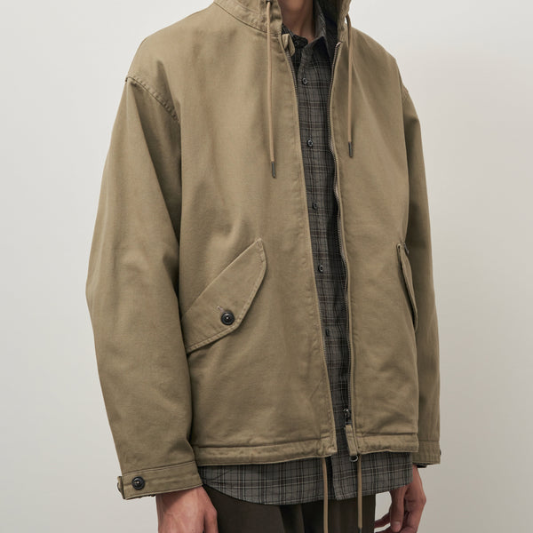 HILL CANVAS PARKA JACKET - SAND