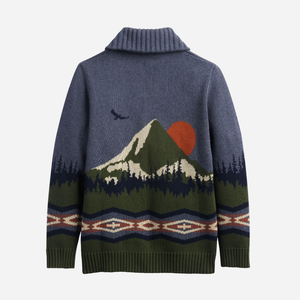 Pendleton - Pendleton Mountain Cotton Cardigan - Blue -  - Alternative View 1