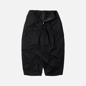 Frizmworks - TWILL CARGO BALLOON PANTS - BLACK -  - Main Front View