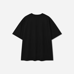 Anglan - LAYERED ESSENTIAL LOGO T-SHIRT - BLACK -  - Alternative View 1