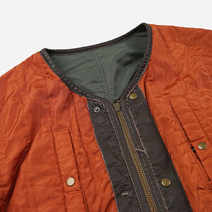 REVERSIBLE MA-1 LINER JACKET - OLIVE