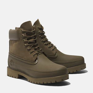 Timberland - HERITAGE 6 INCH WATERPROOF BOOT FULL GRAIN - OLIVE -  - Main Front View