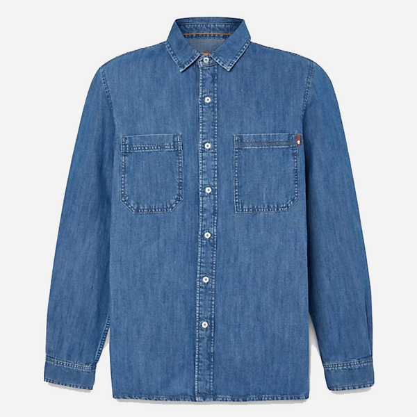 Timberland Windham Cotton Hemp Denim Shirt Blue The Great Divide