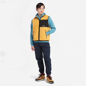 Timberland - OUTDOOR ARCHIVE POLARTEC FLEECE VEST - MINERAL YELLOW -  - Main Front View