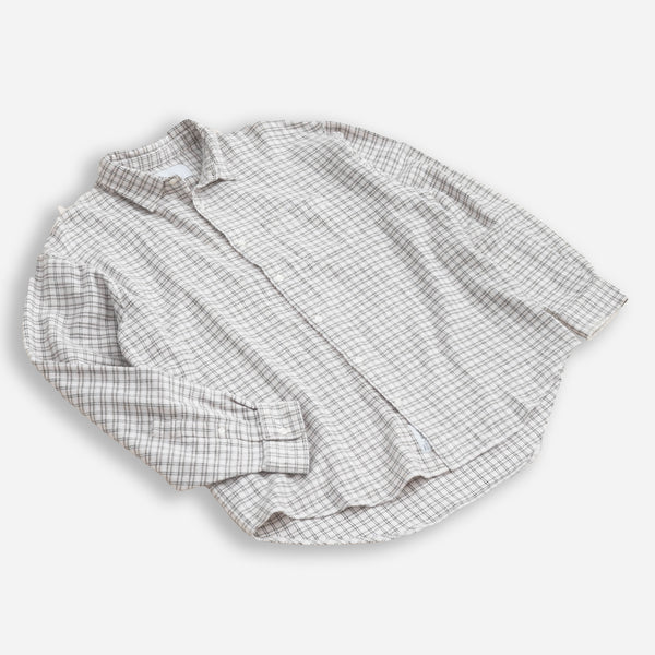 SEAM FLANNEL SHIRT - WHITE