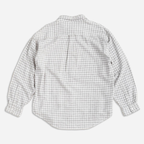 SEAM FLANNEL SHIRT - WHITE