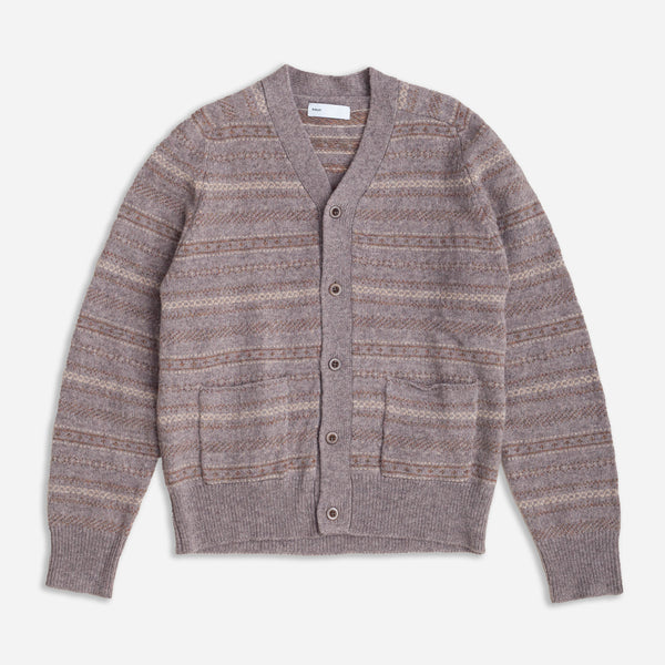 NORDIC CARDIGAN - BROWN