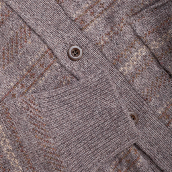 NORDIC CARDIGAN - BROWN