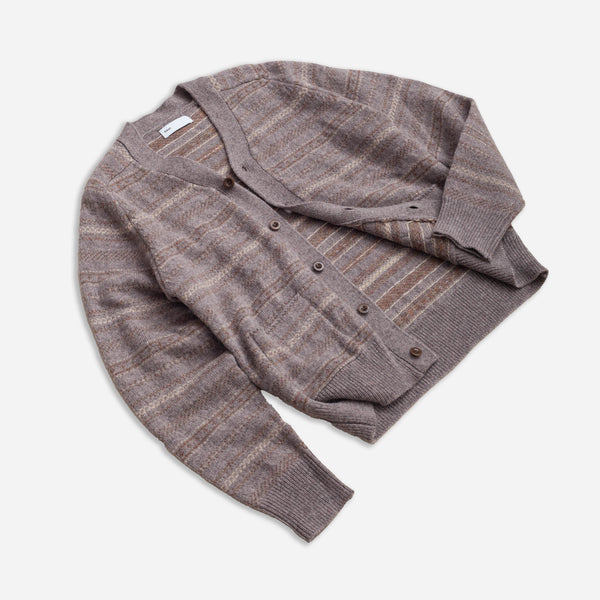 NORDIC CARDIGAN - BROWN