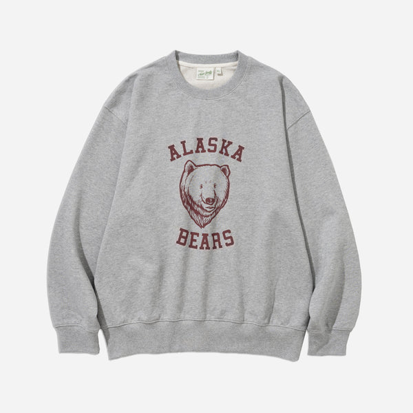 ALASKA BEARS SWEATSHIRT - GREY  MELANGE