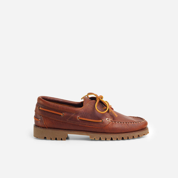 Arrow Moccasin Marblehead Boat Shoe - Pebble Whiskey