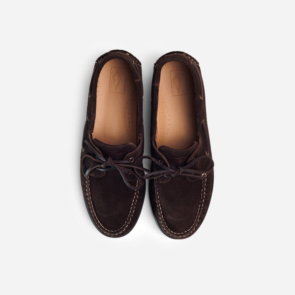 Arrow Moccasin Gloucester Boat Shoe Suede - Brown
