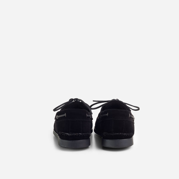 Arrow Moccasin Gloucester Boat Shoe Suede - Black