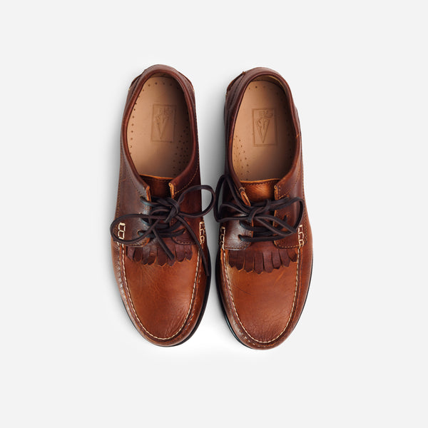 Arrow Moccasin Hyannis Fringe Moc - Pebble Whiskey