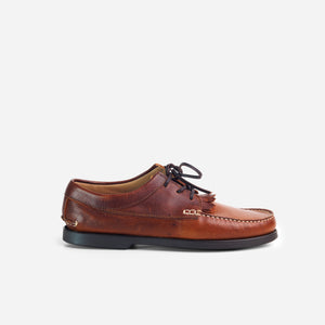 Arrow Moccasin Company - Arrow Moccasin Hyannis Fringe Moc - Pebble Whiskey -  - Main Front View
