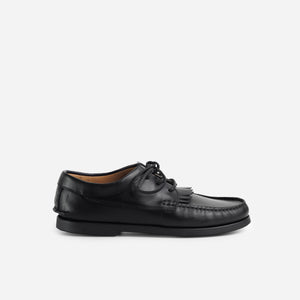 Arrow Moccasin Company - Arrow Moccasin Hyannis Fringe Moc - Ciclone Black -  - Main Front View