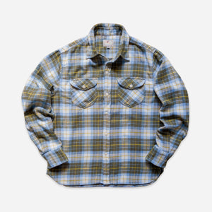 Wythe - WASHED FLANNEL WORK SHIRT - GOLD REVINE -  - Main Front View