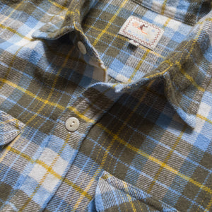 Wythe - WASHED FLANNEL WORK SHIRT - GOLD REVINE -  - Alternative View 1