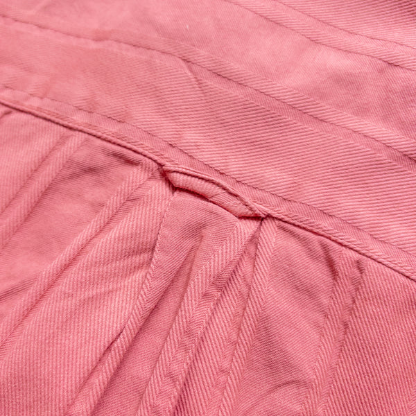 FRENCH HICKORY POPOVER SHIRT - POPPY RED