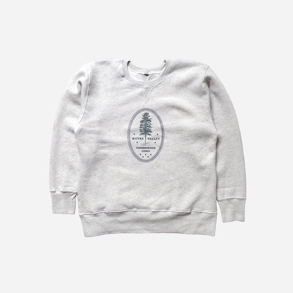 Wythe Cotton Crewneck Sweatshirt - Heather Grey