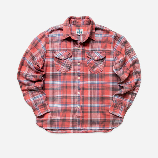 Wythe Washed Flannel Workshirt - Cactus Flower Plaid