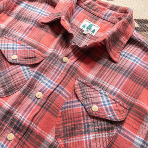 Wythe - Wythe Washed Flannel Workshirt - Cactus Flower Plaid -  - Alternative View 1