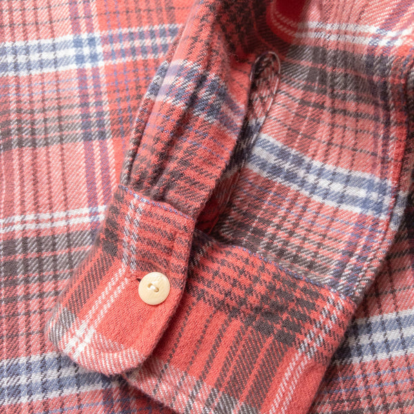 Wythe Washed Flannel Workshirt - Cactus Flower Plaid