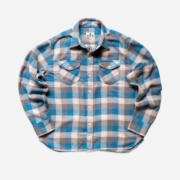 Wythe Washed Flannel Workshirt - Glacier Plaid