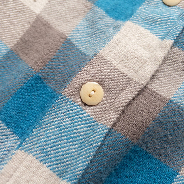 Wythe Washed Flannel Workshirt - Glacier Plaid