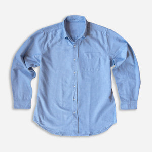 Wythe - OXFORD CLOTH B.D SHIRT - BLUE -  - Main Front View