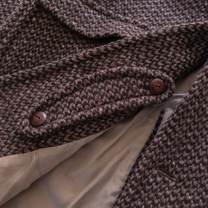 Wythe - Wythe Raglan Coat - Grey/Brown Barleycorn -  - Alternative View 1