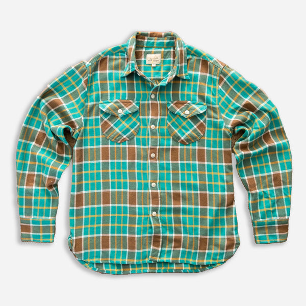 WASHED FLANNEL WORKSHIRT - RIVERBEND