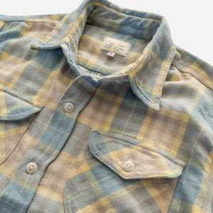 Wythe - WASHED FLANNEL WORKSHIRT - SAND DUNES -  - Alternative View 1