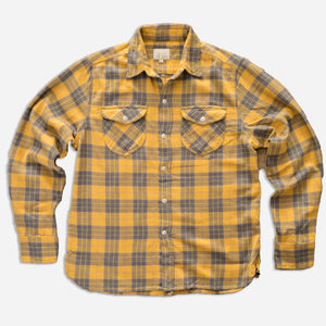 Wythe - WASHED FLANNEL WORKSHIRT - DAYBREAK -  - Main Front View