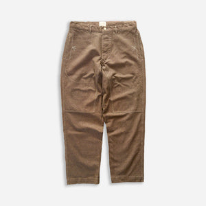 Wythe - HEAVY PINPOINT CANVAS CHINO PANT - BROWN -  - Main Front View