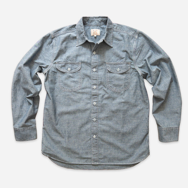 CHAMBRAY WORK SHIRT - RINSED INDIGO