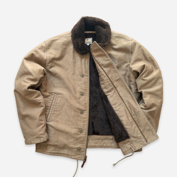 JAPANESE CANVAS DECK JACKET - FADED OLIVE
