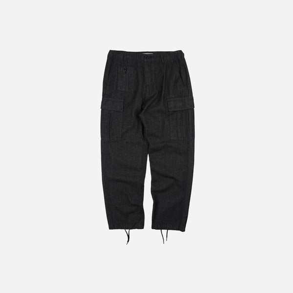 Frizmworks Army Pocket Cargo Pants - Black Denim
