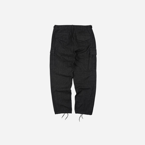Frizmworks Army Pocket Cargo Pants - Black Denim