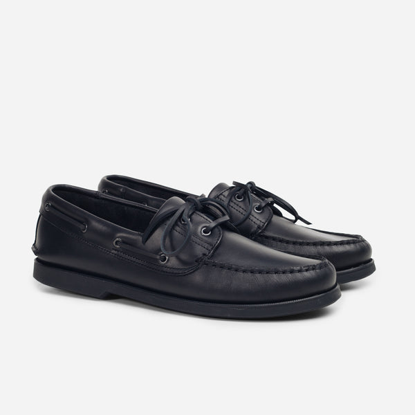 GLOUCESTER BOAT SHOE - BLACK