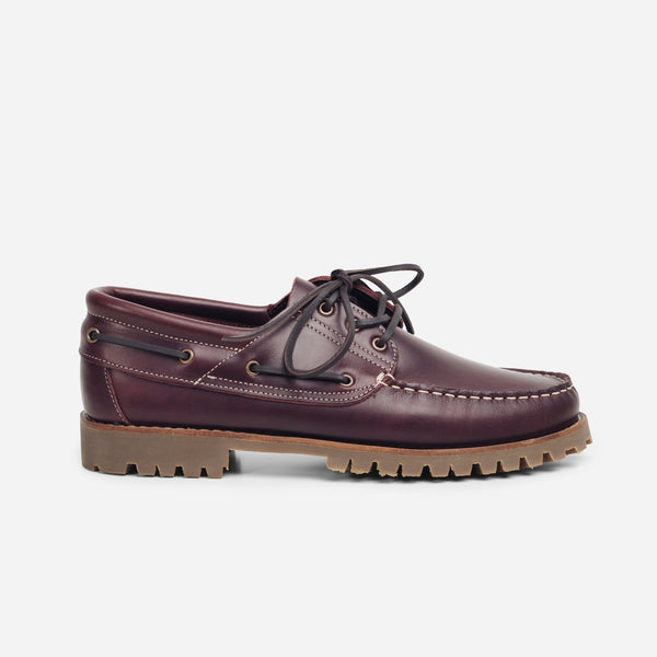 MARBLEHEAD LUG BOAT SHOE - BORDO BROWN
