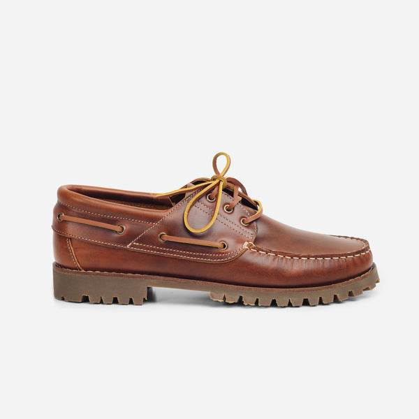MARBLEHEAD LUG BOAT SHOE - CAMEL