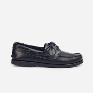 Arrow Moccasin Company - GLOUCESTER BOAT SHOE - BLACK -  - Main Front View