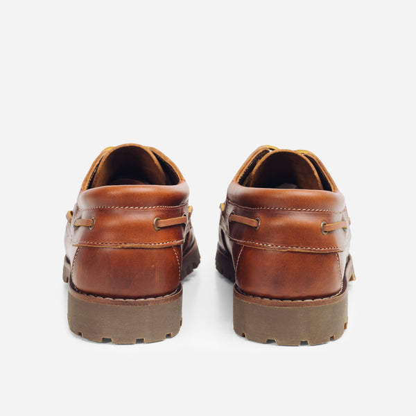 MARBLEHEAD LUG BOAT SHOE - CAMEL
