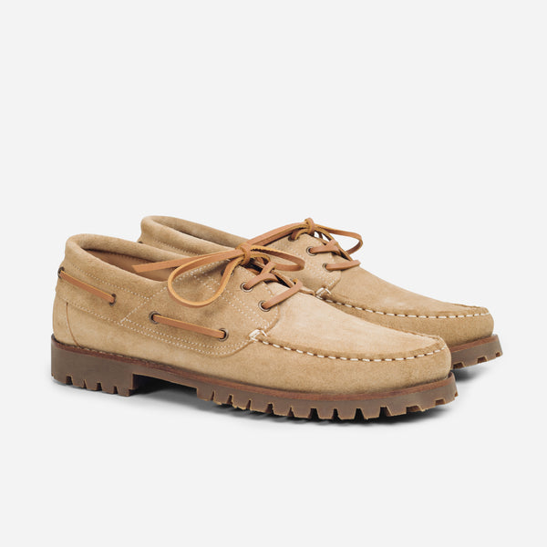 MARBLEHEAD LUG BOAT SHOE - SAND SUEDE