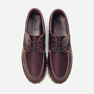 Arrow Moccasin Company - MARBLEHEAD LUG BOAT SHOE - BORDO BROWN -  - Alternative View 1