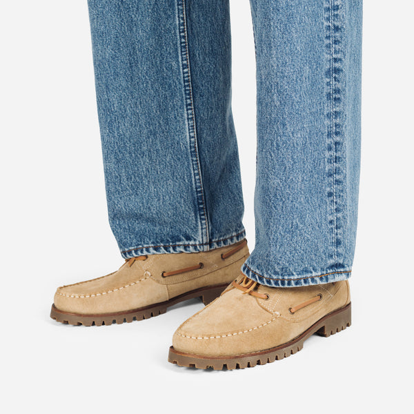 MARBLEHEAD LUG BOAT SHOE - SAND SUEDE