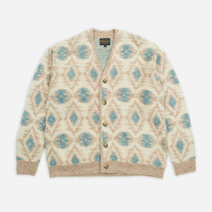 Pendleton - SHAGGY CARDIGAN - BEIGE/BLUE BABY -  - Main Front View