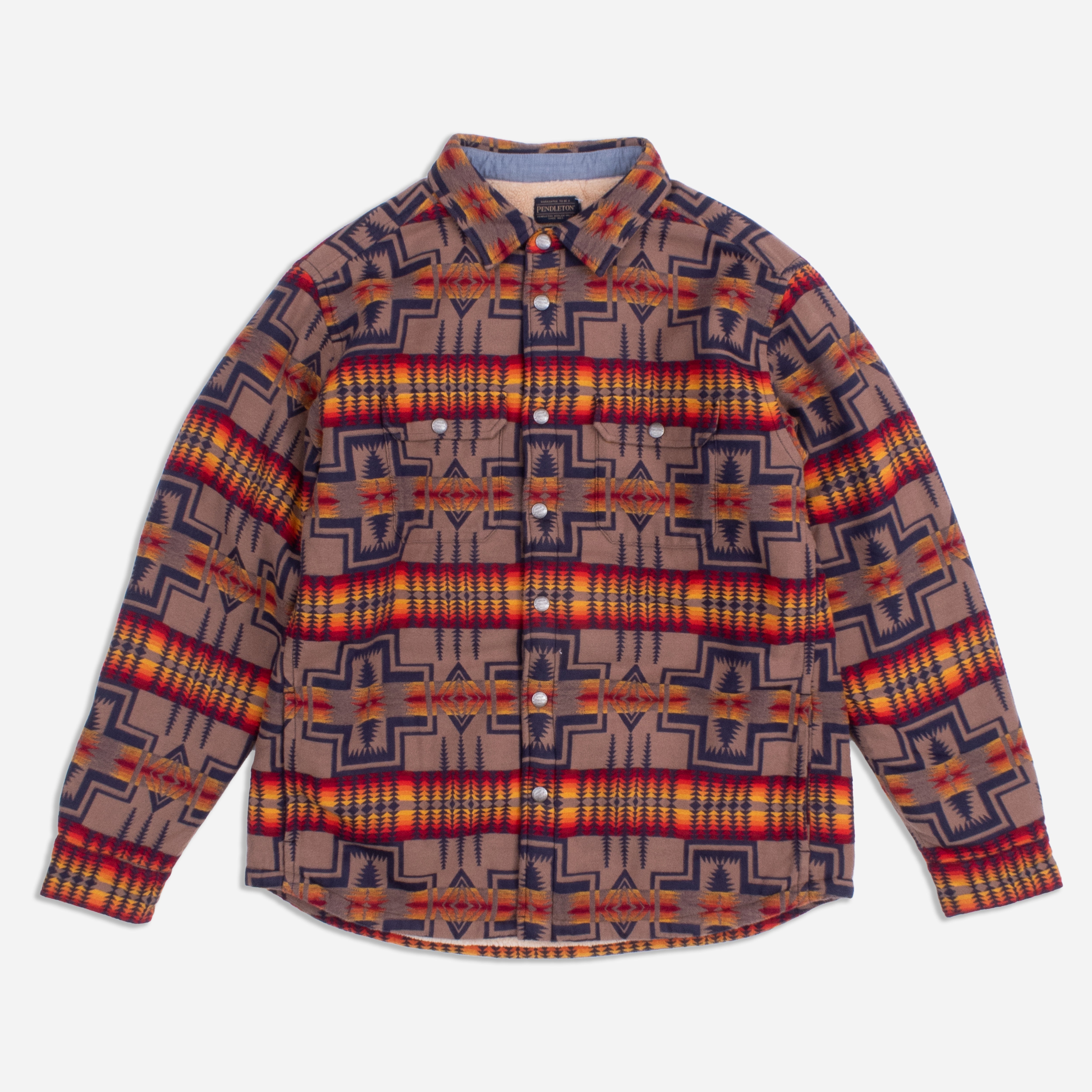 Pendleton BAY CITY SHERPA OVERSHIRT - HARDING NAVY - The Great Divide