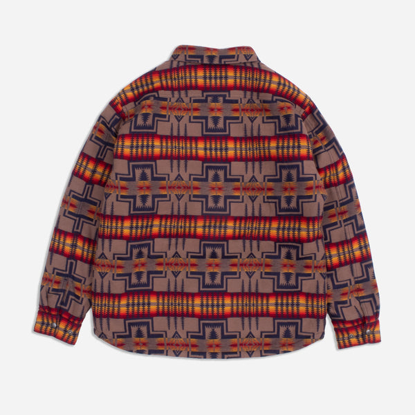 BAY CITY SHERPA OVERSHIRT  - HARDING NAVY